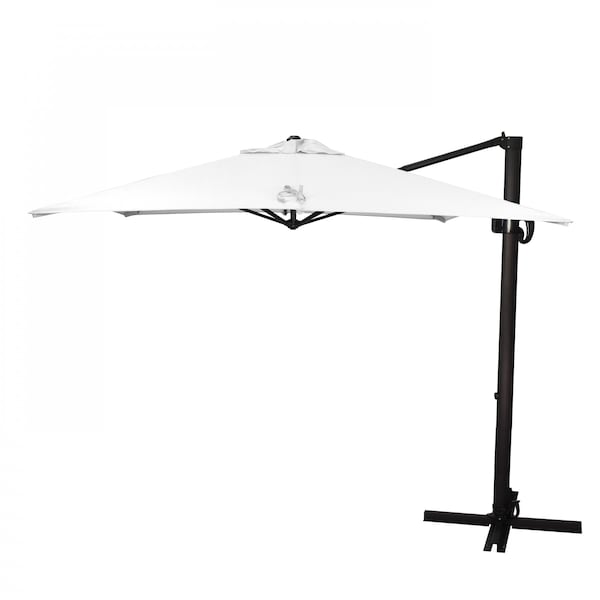 California Umbrella 8.5' Bronze Aluminum Cantilever Patio Umbrella, Sunbrella Natural 194061337905 - main